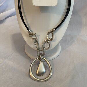 Silver statement necklace